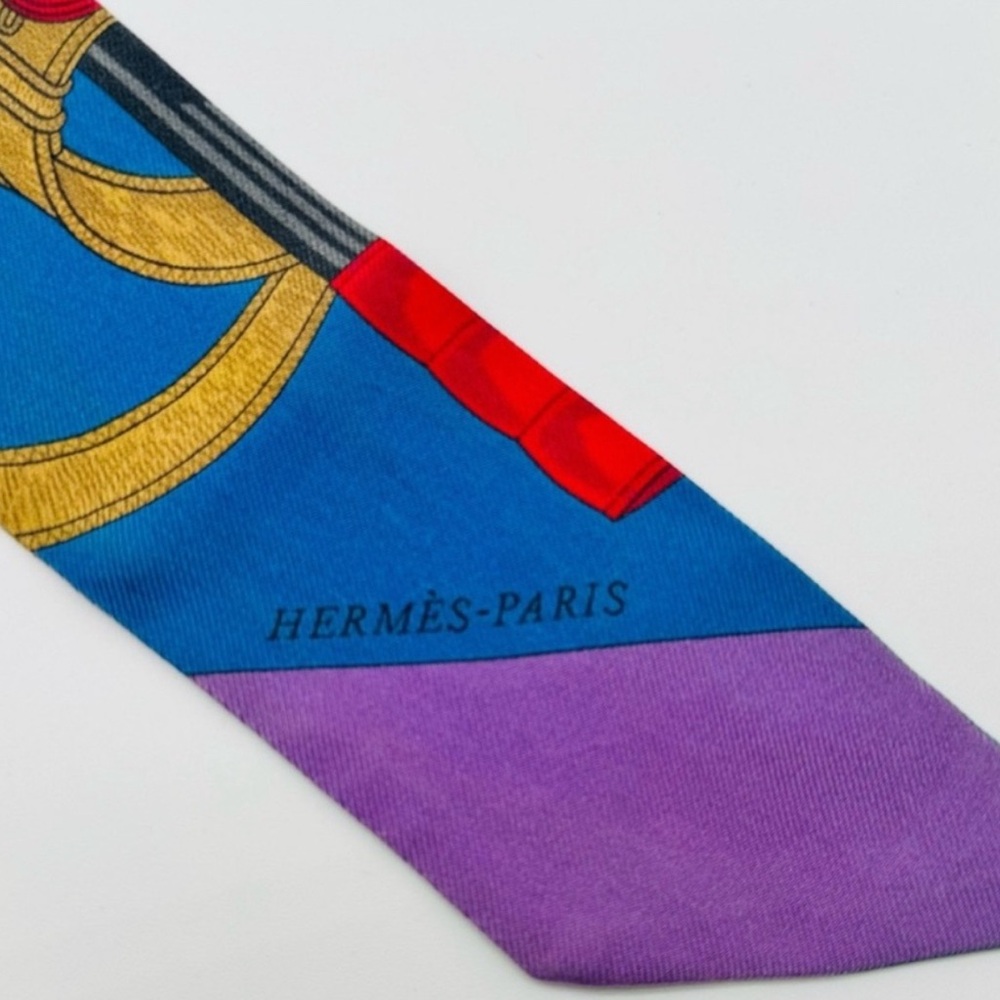 Preloved HERMES  Multicolor Twilly Scarf - Picture 4 of 11